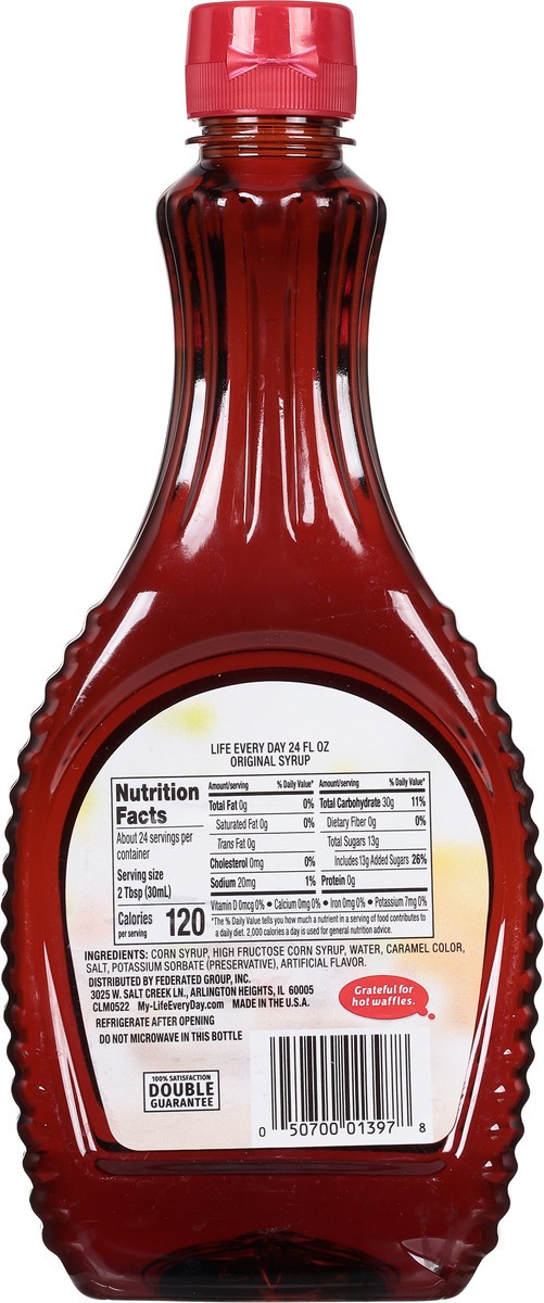 slide 9 of 11, Life Every Day Original Syrup 24 fl oz, 24 fl oz