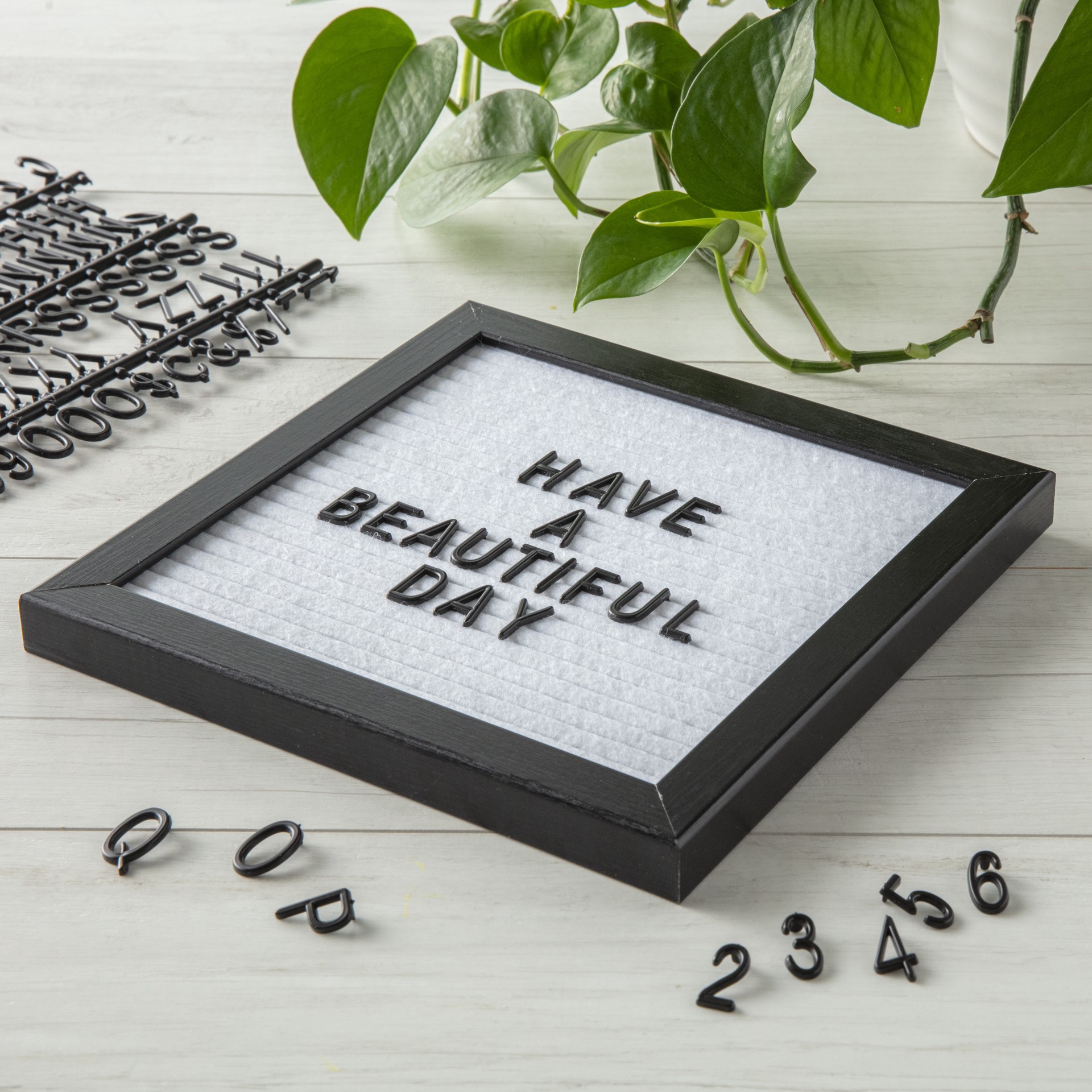 slide 2 of 5, 8" X 8" White Felt Letter Board By Make Market, 8 in x 8 in