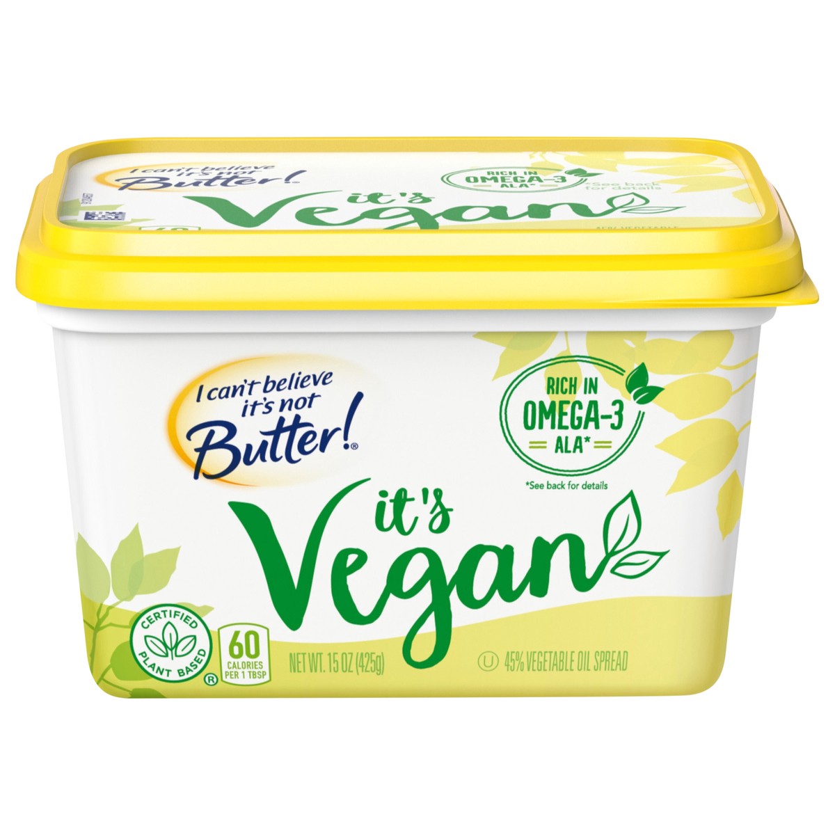 slide 1 of 9, I Can't Believe It's Not Butter! I Can’t Believe It’s Not Butter! Vegan Spread 15 oz, 15 oz