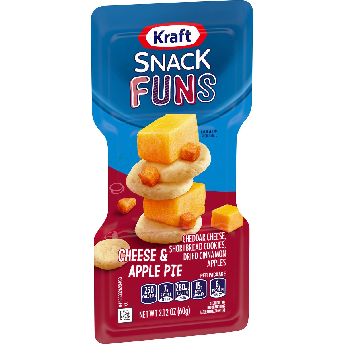 slide 7 of 14, Kraft Trios Apple Pie SnackFUNs, Individually Sealed Single-Serve Snack , 2.12 oz Package, 2.12 oz