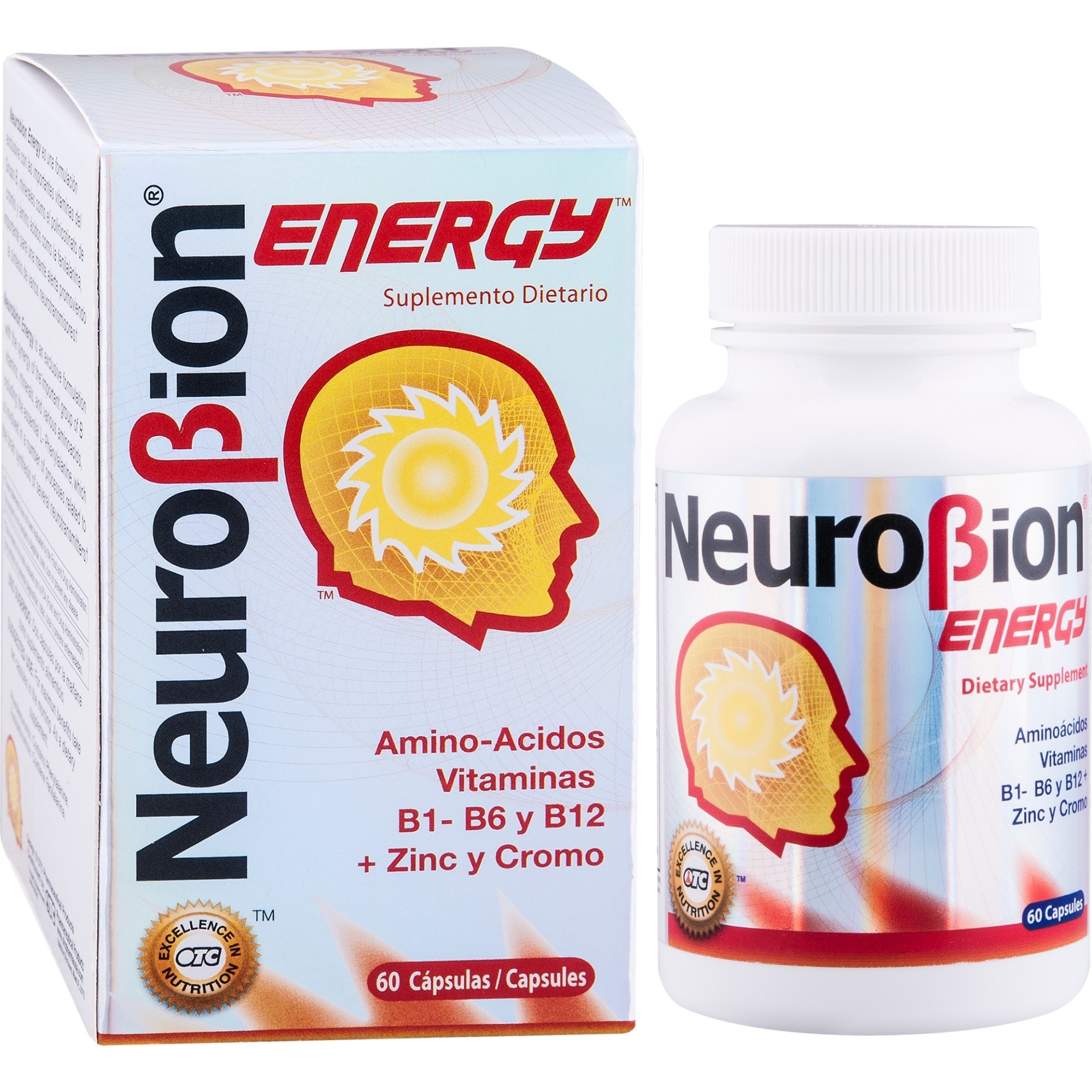 slide 1 of 1, Neurobion Energy Dietary Supplemant Capsules, 60 ct