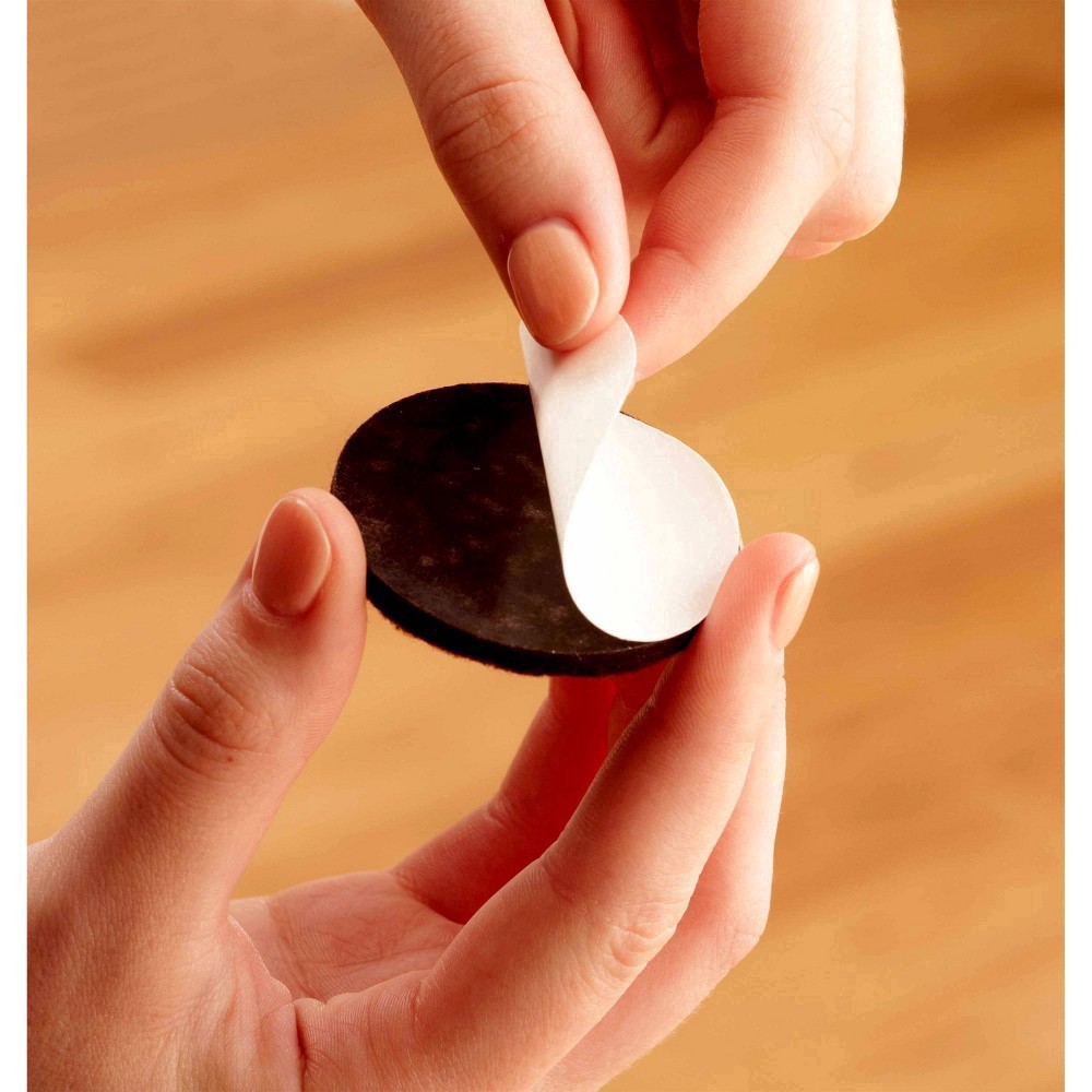 slide 13 of 16, Scotch 1.5" 24pk Felt Pads Brown, 24 ct