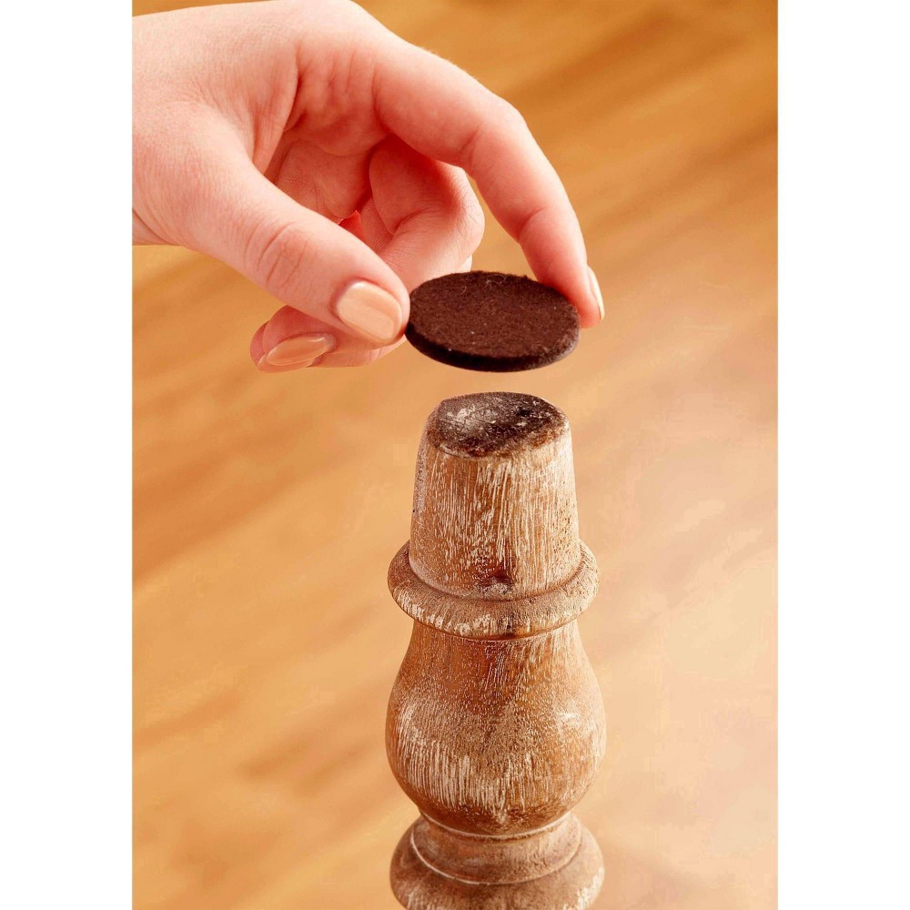 slide 3 of 16, Scotch 1.5" 24pk Felt Pads Brown, 24 ct