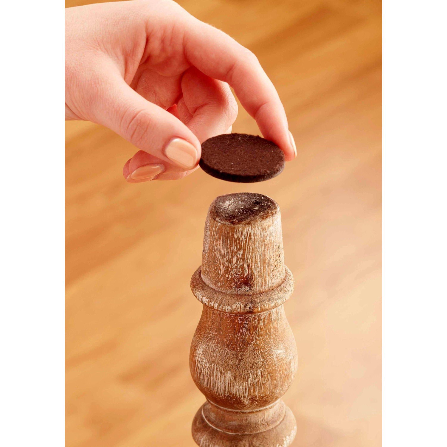 slide 15 of 16, Scotch 1.5" 24pk Felt Pads Brown, 24 ct