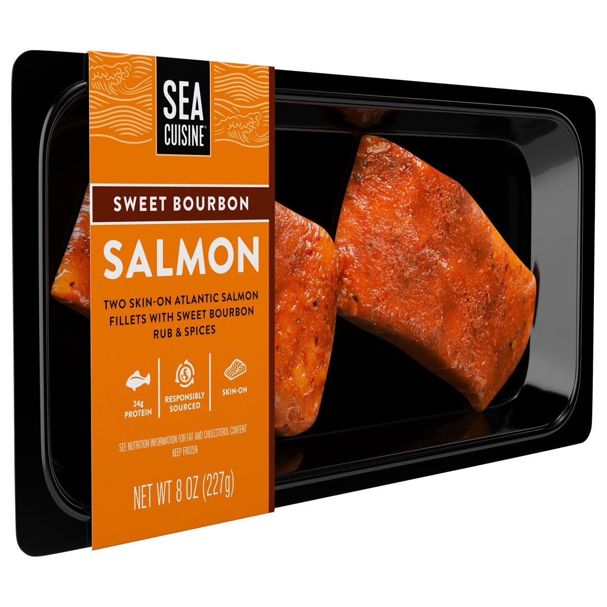 slide 4 of 5, Sea Cuisine Sweet Bourbon Salmon Fillets, 8 oz, 8 oz