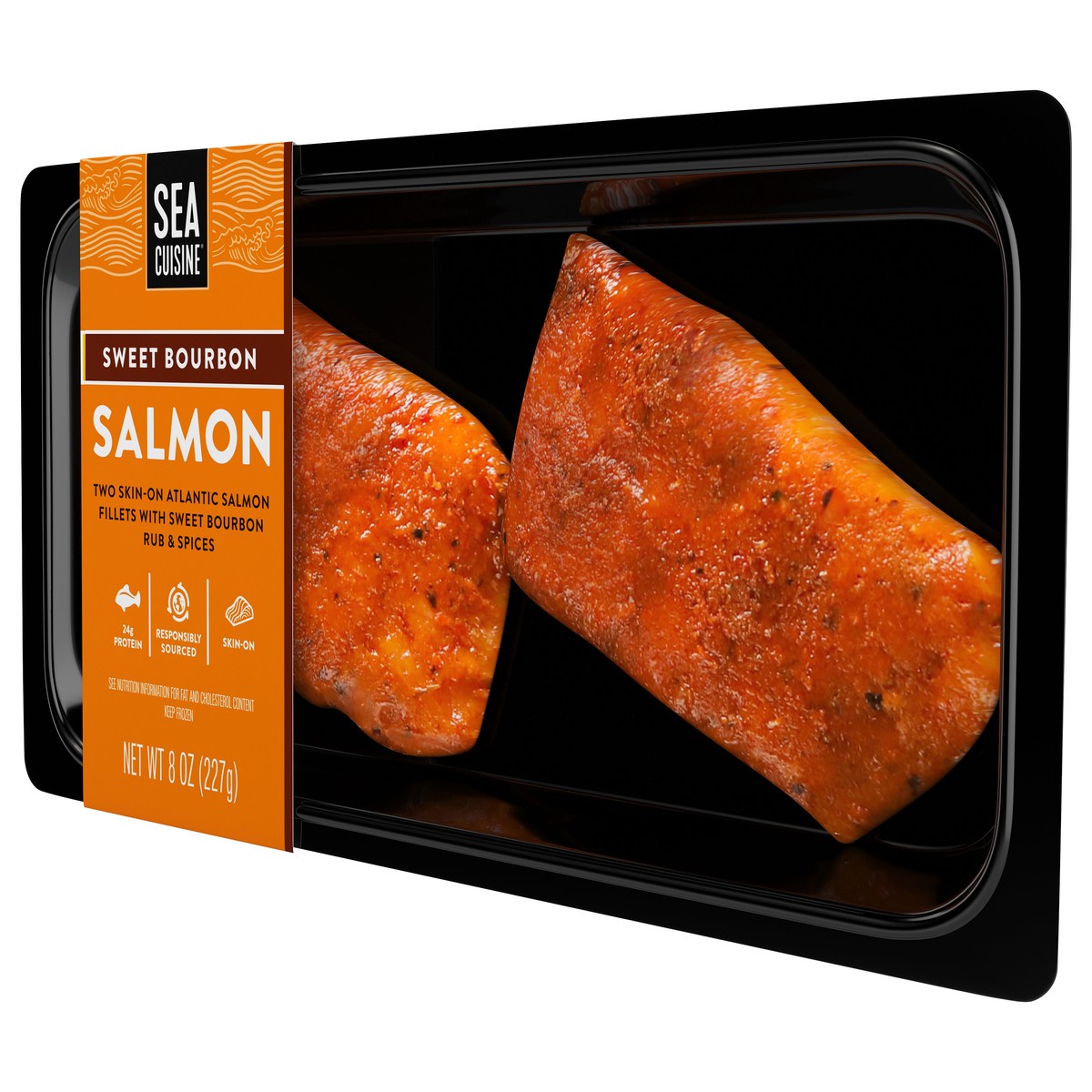 slide 2 of 5, Sea Cuisine Sweet Bourbon Salmon Fillets, 8 oz, 8 oz