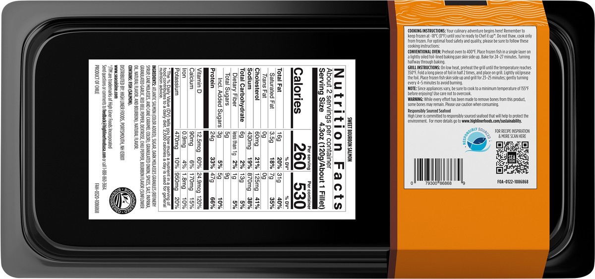 slide 5 of 5, Sea Cuisine Sweet Bourbon Salmon Fillets, 8 oz, 8 oz