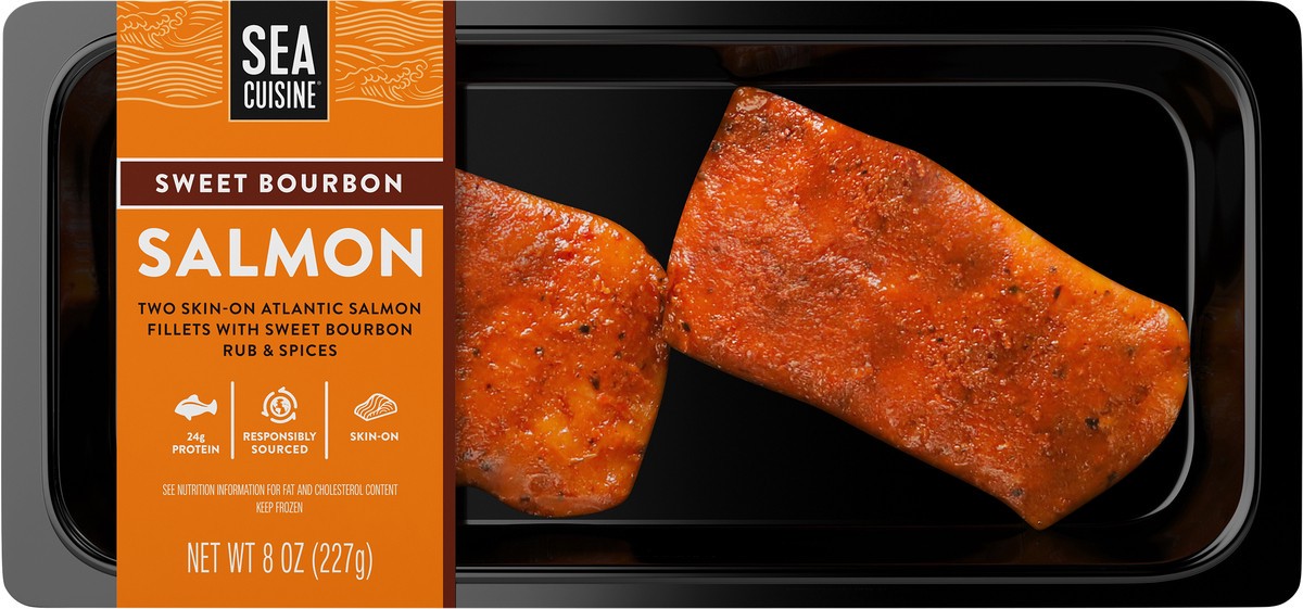 slide 3 of 5, Sea Cuisine Sweet Bourbon Salmon Fillets, 8 oz, 8 oz