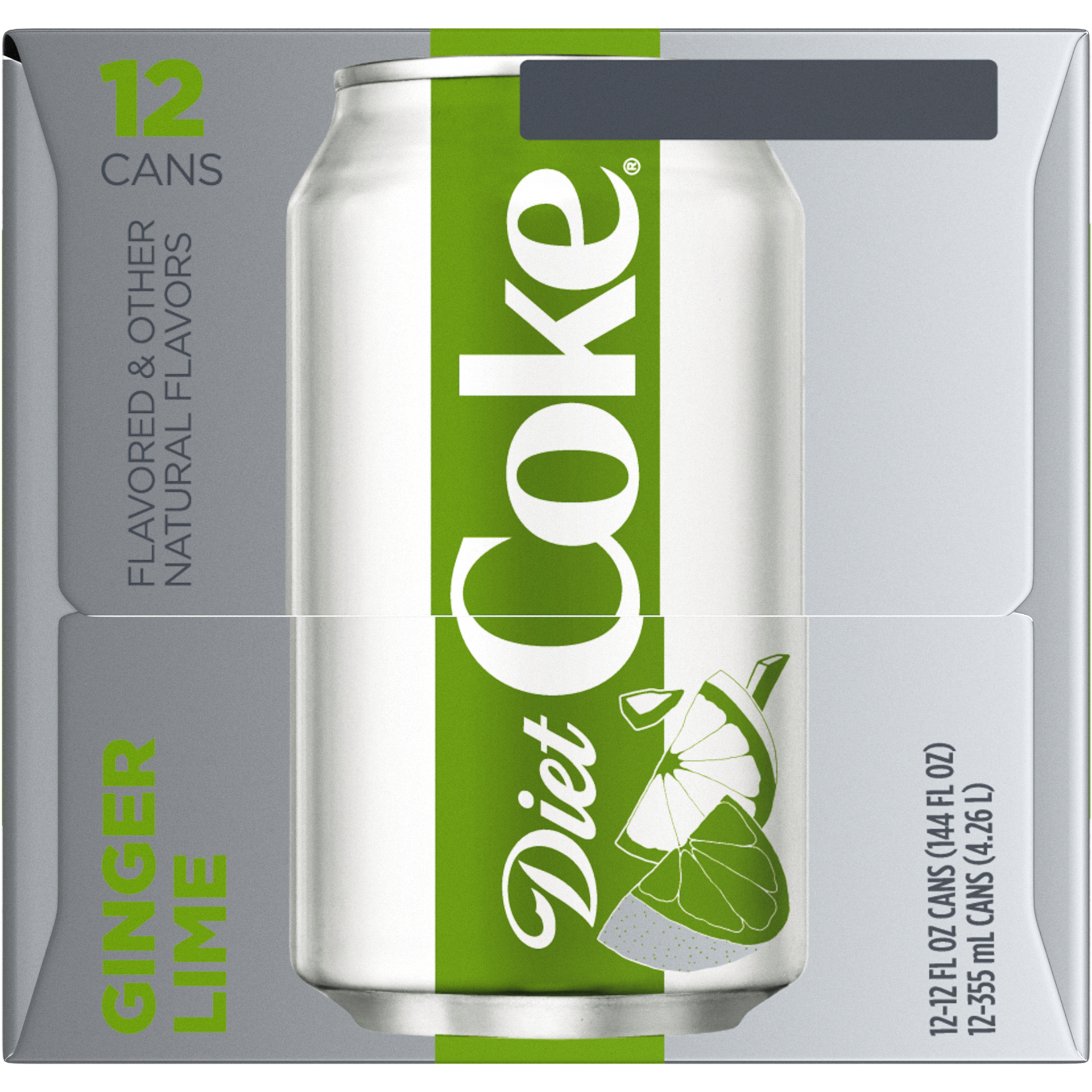 slide 5 of 7, Diet Coke 12 Pack Ginger Lime Cola 12 ea, 12 ct