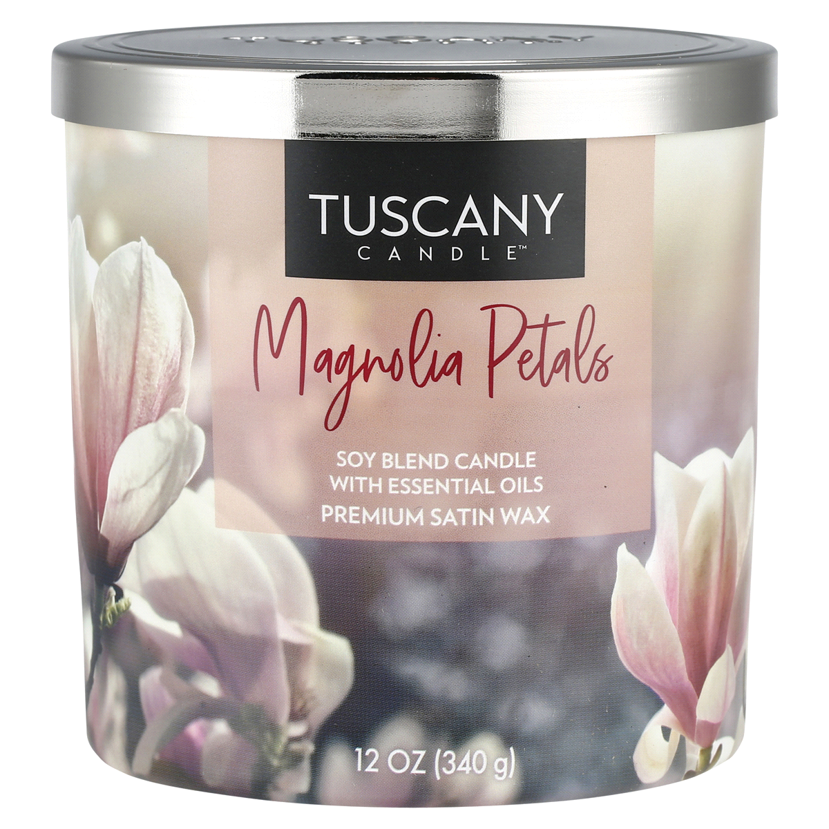 slide 1 of 1, Tuscany Scented Candle - Magnolia Petals, 12 oz