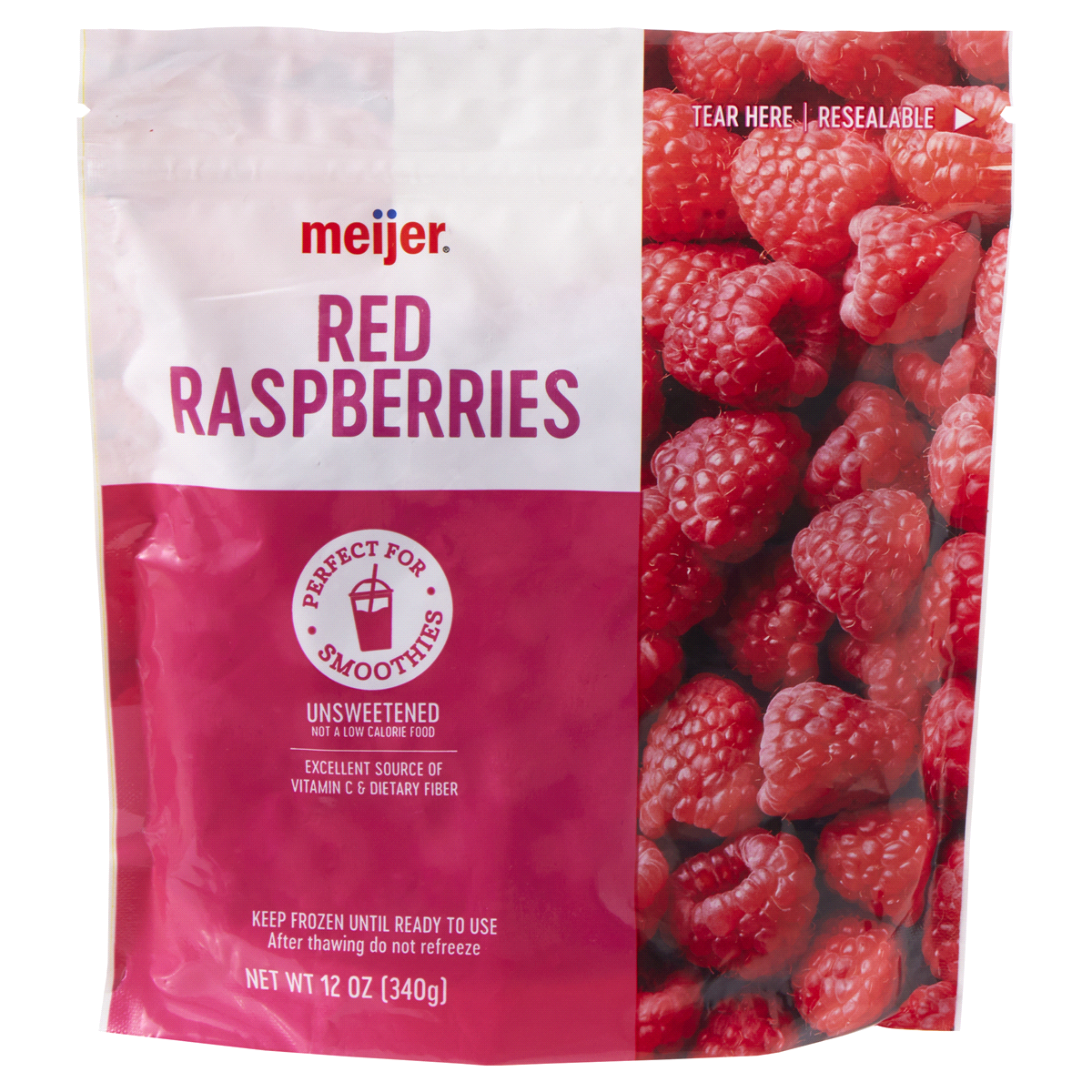 slide 1 of 5, Meijer Frozen Red Raspberries, 12 oz