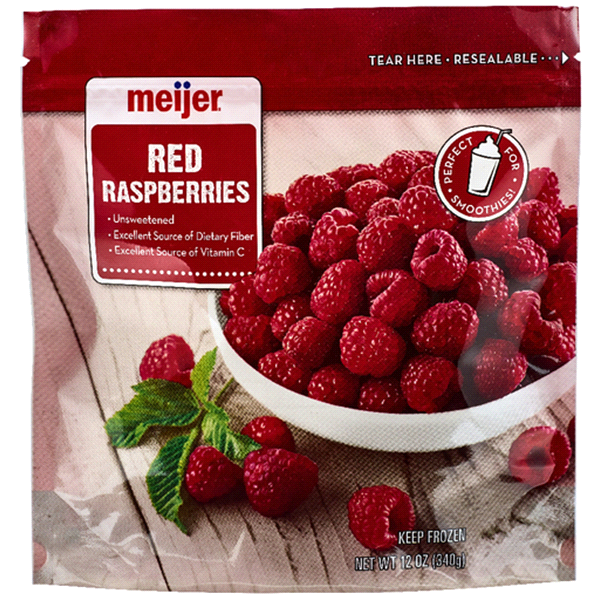 slide 1 of 1, Meijer Frozen Red Raspberries, 12 oz
