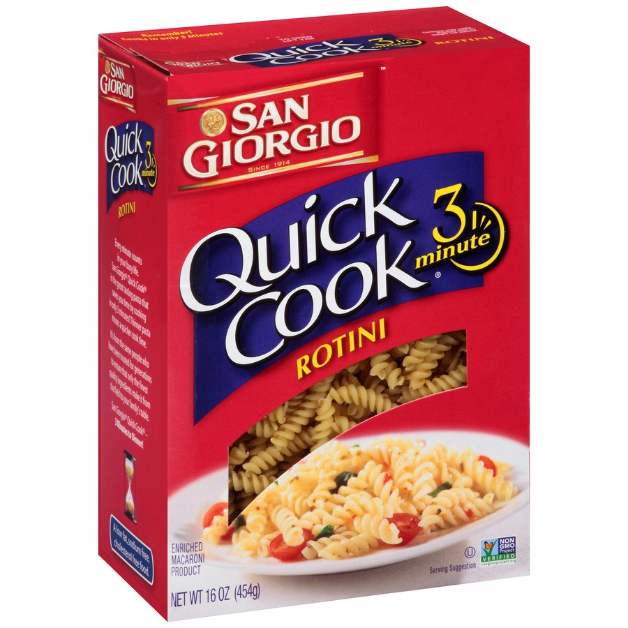 slide 6 of 8, San Giorgio Quick Cook Rotini Enriched Macaroni Product, 16 oz