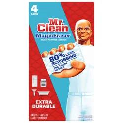 Mr. Clean Magic Eraser Extra Durable Scrubber, Cleaning Pad, 4 count