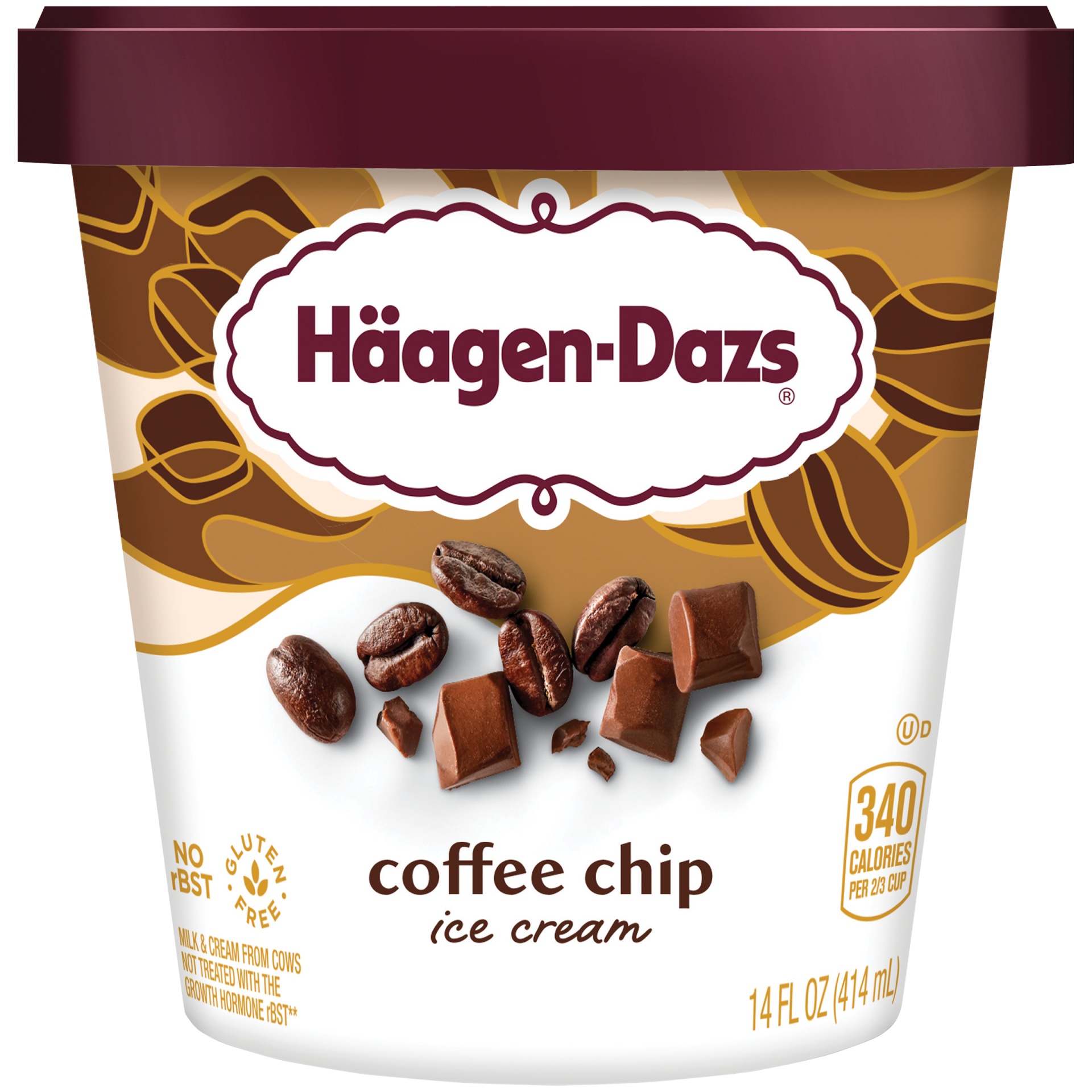 slide 1 of 7, Haagen-Dazs Coffee Chip Ice Cream, 14 oz
