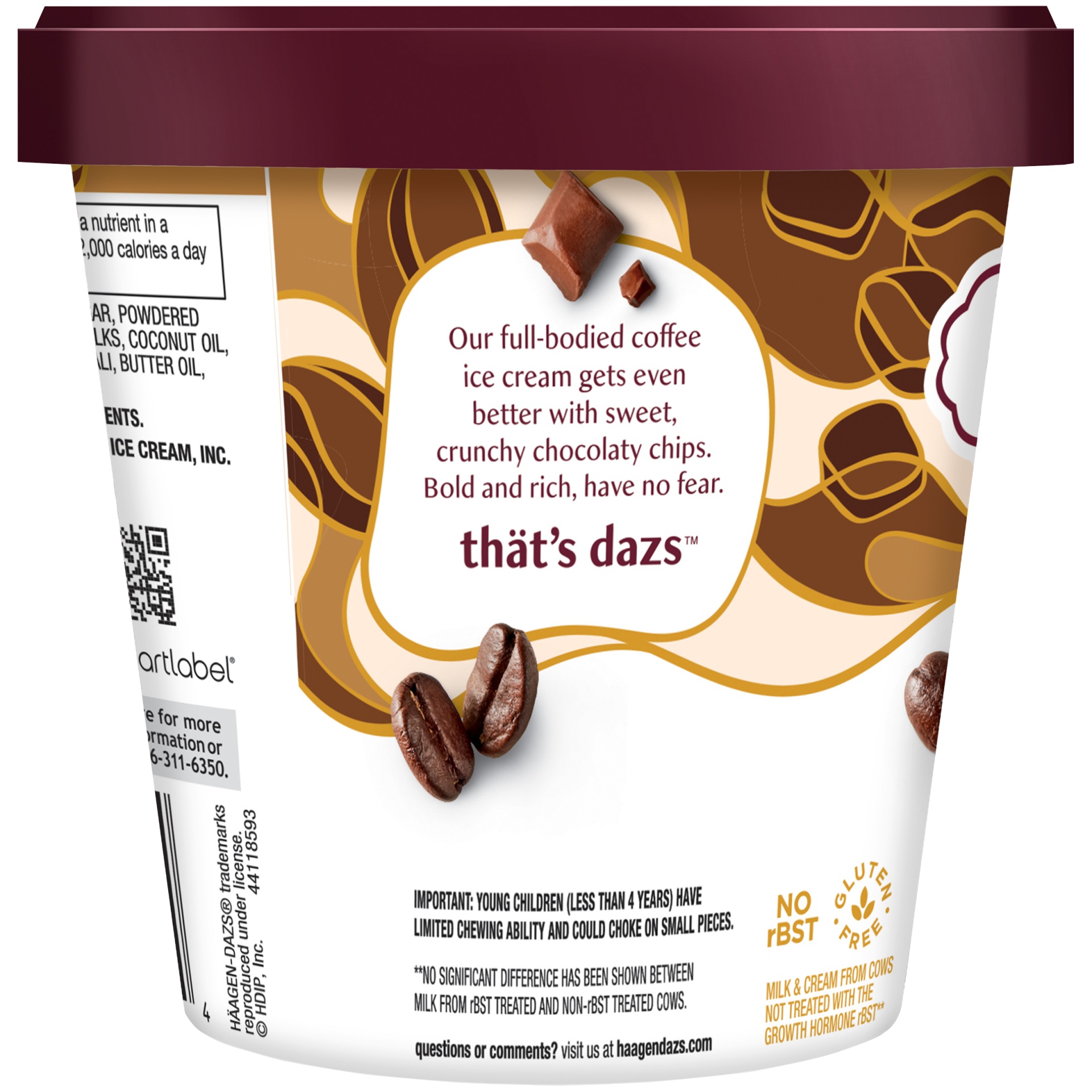 slide 5 of 7, Haagen-Dazs Coffee Chip Ice Cream, 14 oz