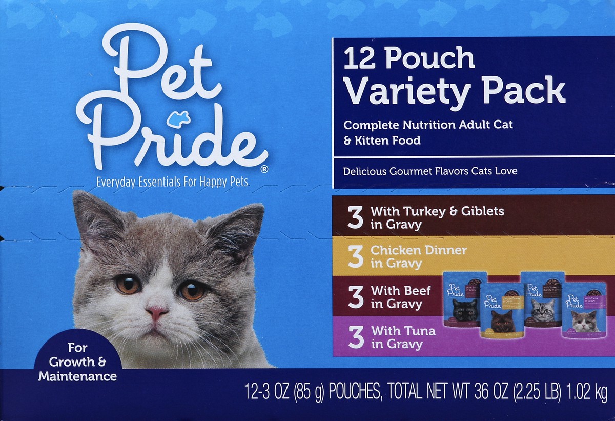 slide 4 of 4, Pet Pride Cat & Kitten Food 12 ea, 12 ct