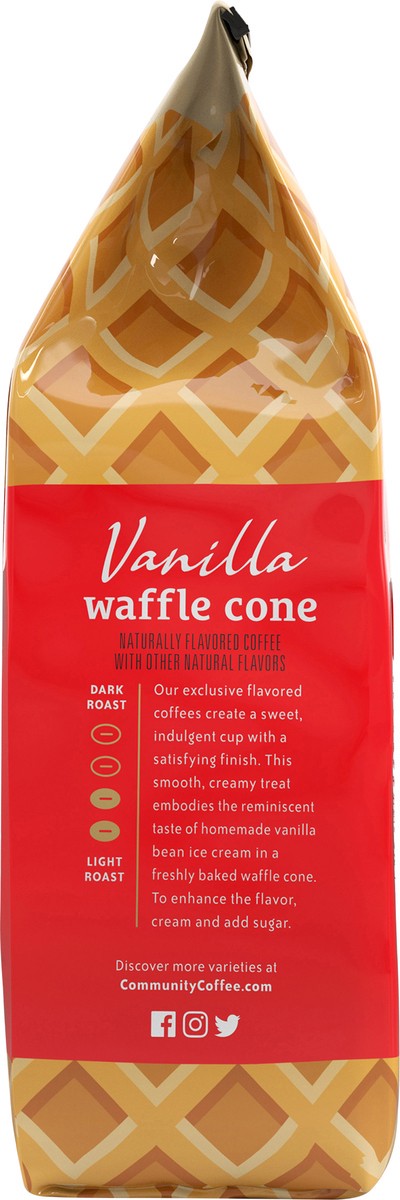 slide 6 of 10, Community Coffee Coffee, Ground, Vanilla Waffle Cone, 11 oz