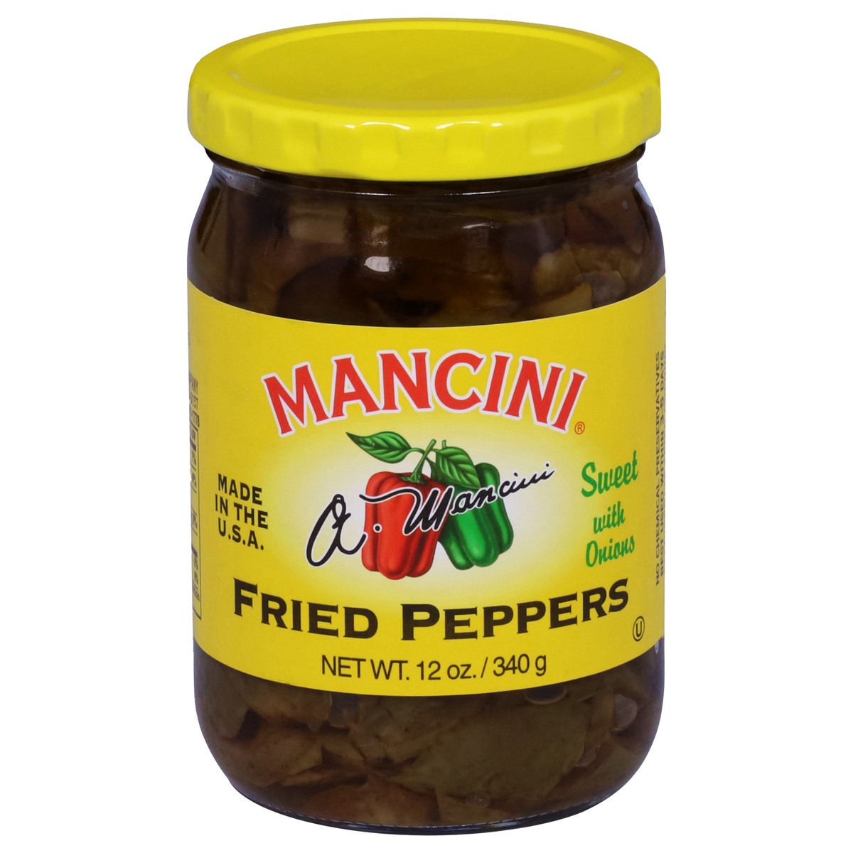 slide 1 of 2, Mancini Fried Peppers with Onions 12 oz, 12 oz