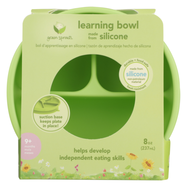 slide 1 of 1, Green Sprouts Silicone Learning Bowl - Asst, 1 ct