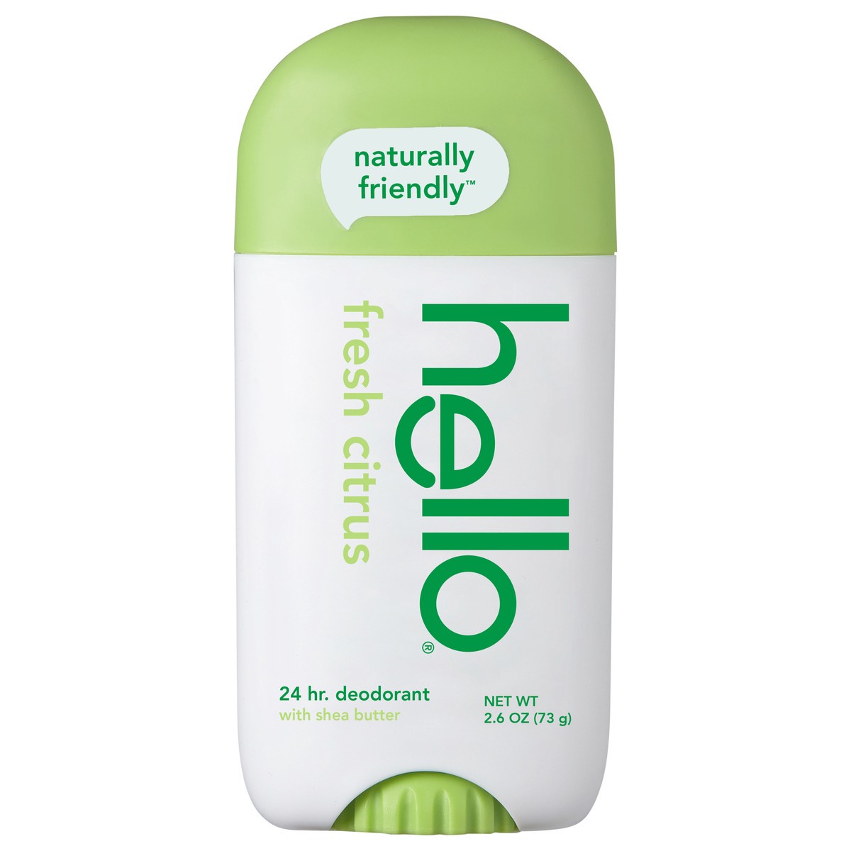 slide 1 of 9, Hello Fresh Citrus Deodorant with Shea Butter, 2.6 oz