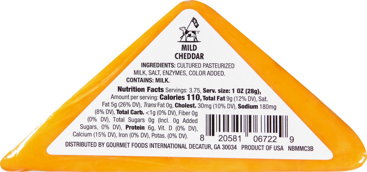 slide 10 of 10, New Bridge Cheese, 3.75 oz