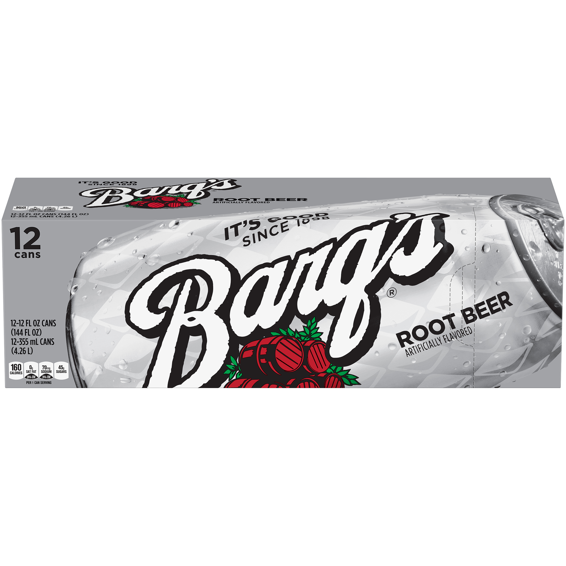 slide 1 of 8, Barq's Root Beer Caffeine Free Soda Soft Drink- 144 fl oz, 144 fl oz