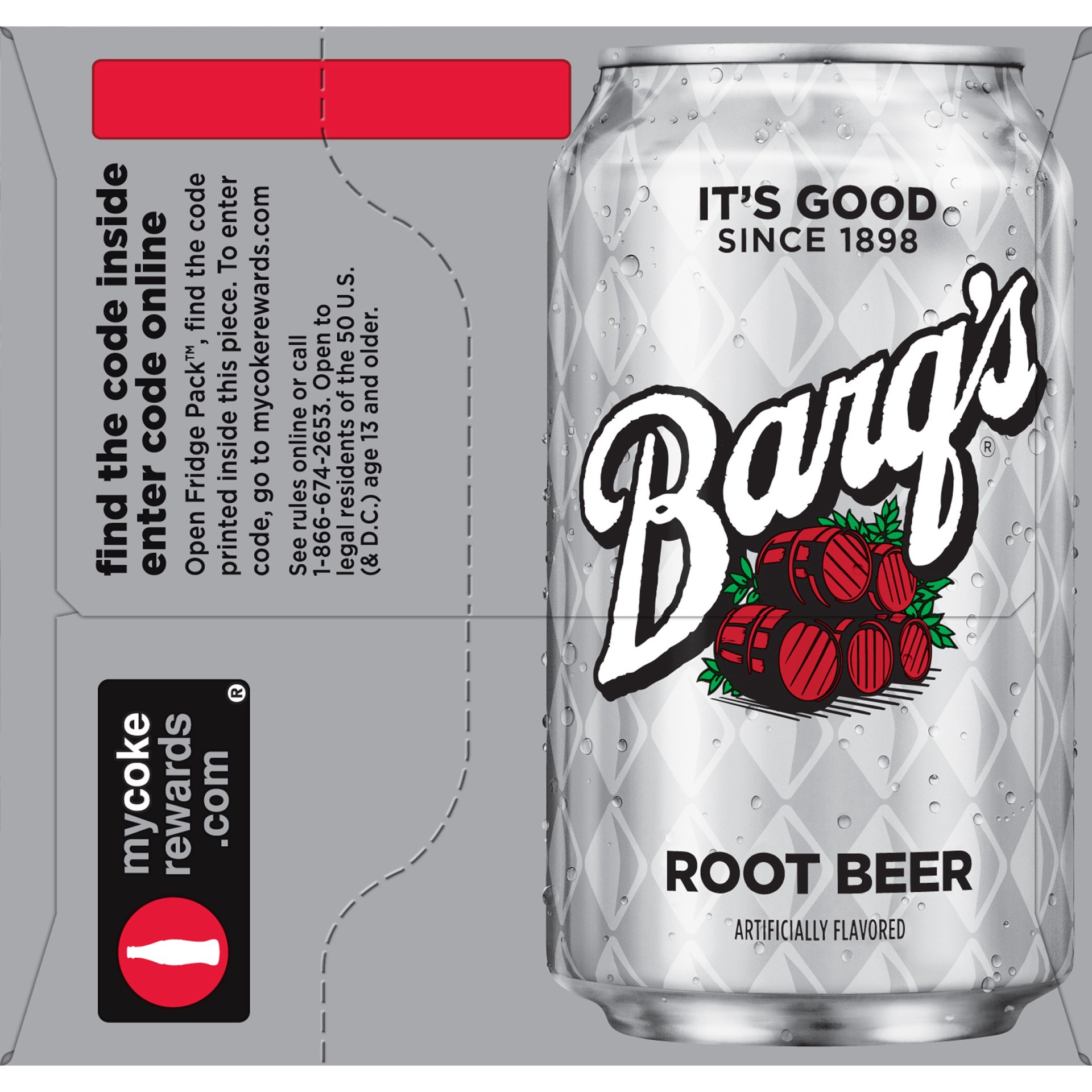 slide 7 of 8, Barq's Root Beer Caffeine Free Soda Soft Drink- 144 fl oz, 144 fl oz