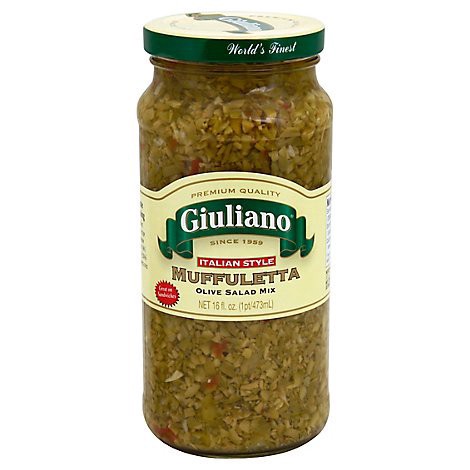 slide 1 of 1, Giuliano Olive Salad Mix Muffuletta Italian Style - 16 Fl. Oz., 16 fl oz