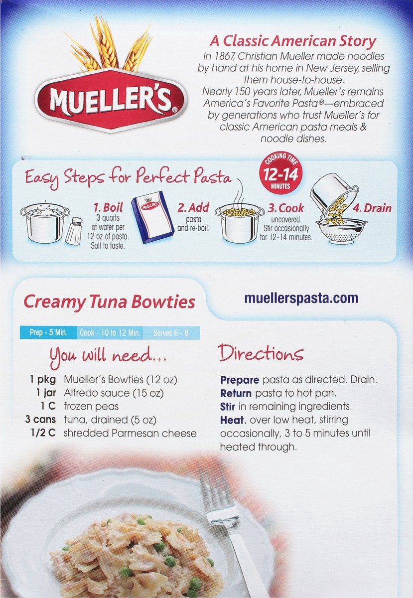 slide 8 of 9, Mueller's Bowties 12 oz, 12 oz