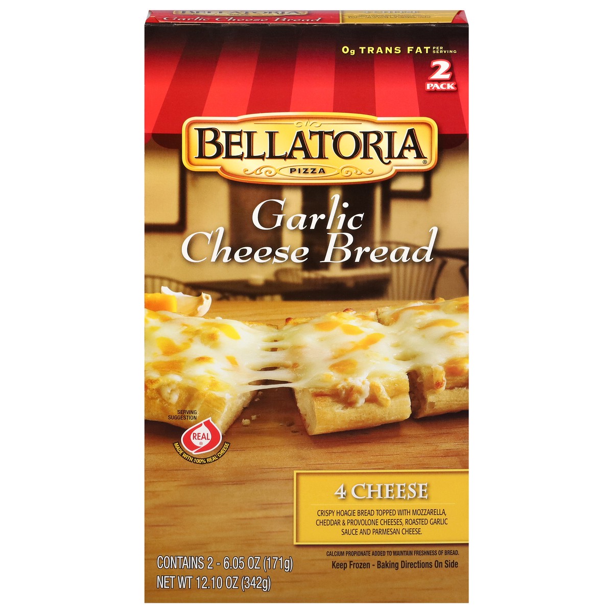 slide 11 of 17, Bellatoria 4 Cheese Garlic Cheese Bread 2 - 6.05 oz Packs, 15 oz