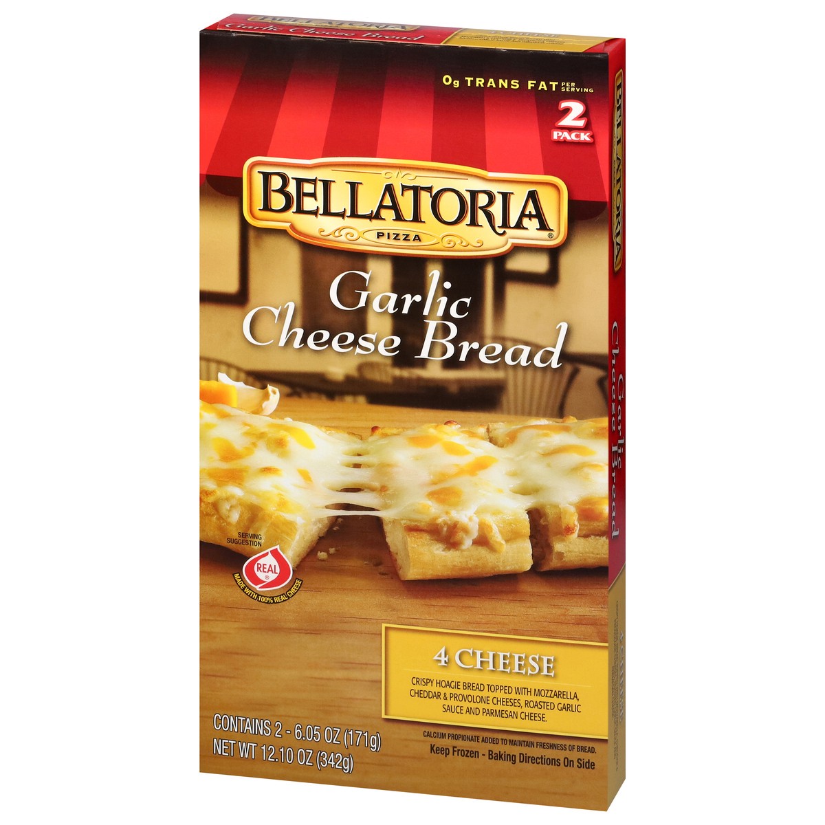 slide 14 of 17, Bellatoria 4 Cheese Garlic Cheese Bread 2 - 6.05 oz Packs, 15 oz