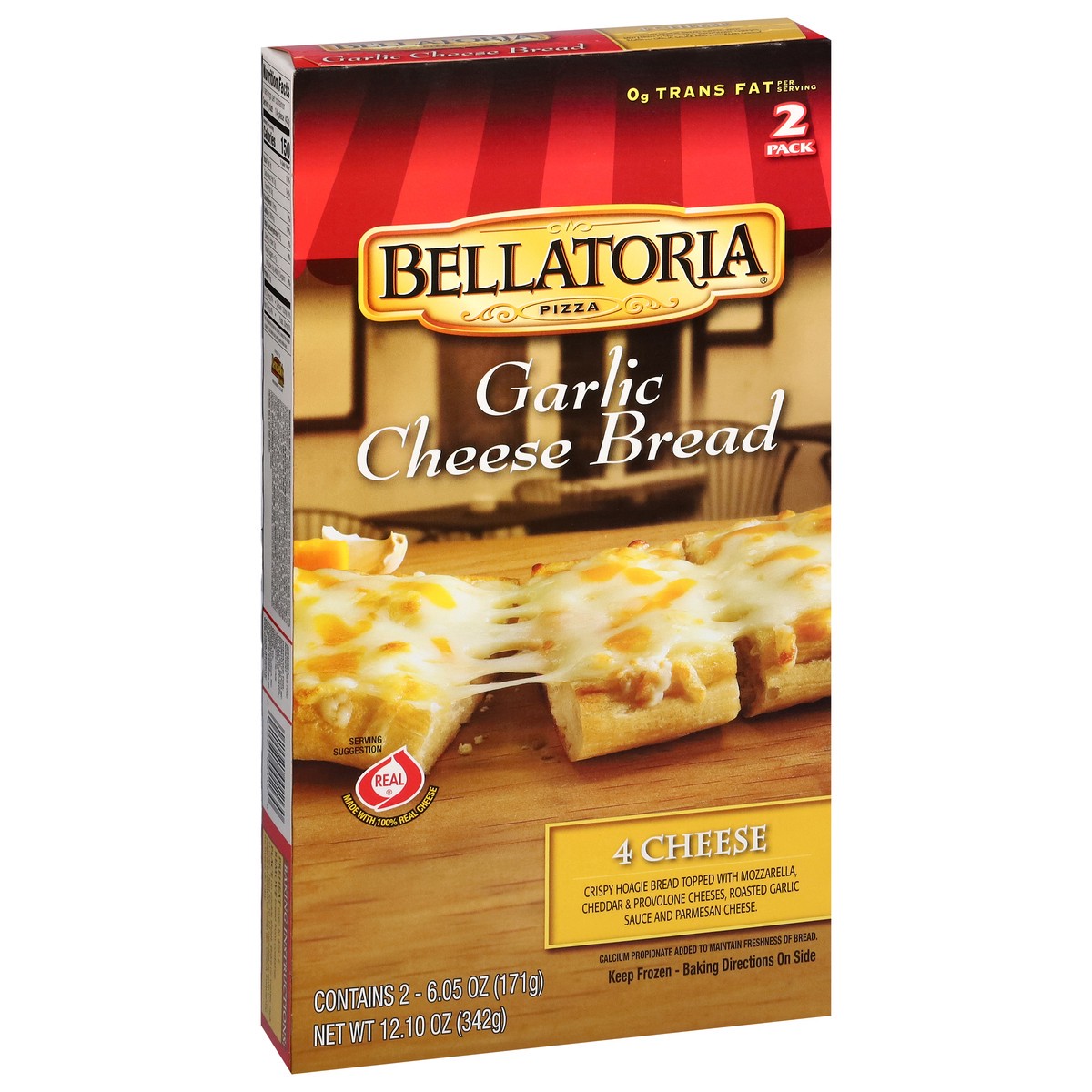 slide 9 of 17, Bellatoria 4 Cheese Garlic Cheese Bread 2 - 6.05 oz Packs, 15 oz