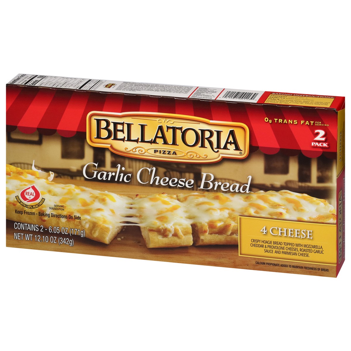 slide 16 of 17, Bellatoria 4 Cheese Garlic Cheese Bread 2 - 6.05 oz Packs, 15 oz