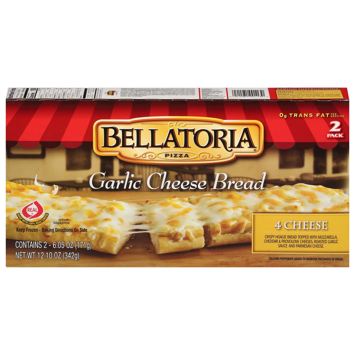 slide 12 of 17, Bellatoria 4 Cheese Garlic Cheese Bread 2 - 6.05 oz Packs, 15 oz