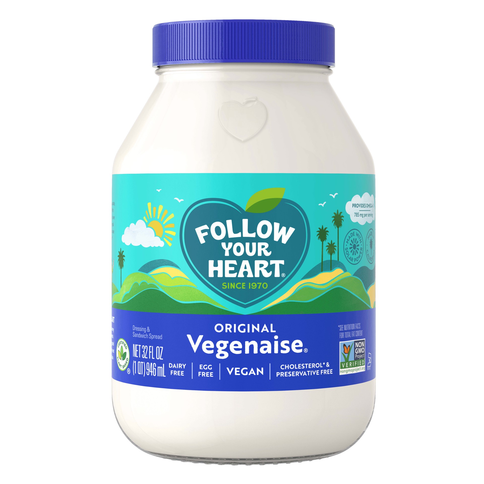 slide 1 of 1, Follow Your Heart Original Vegenaise, 32 oz