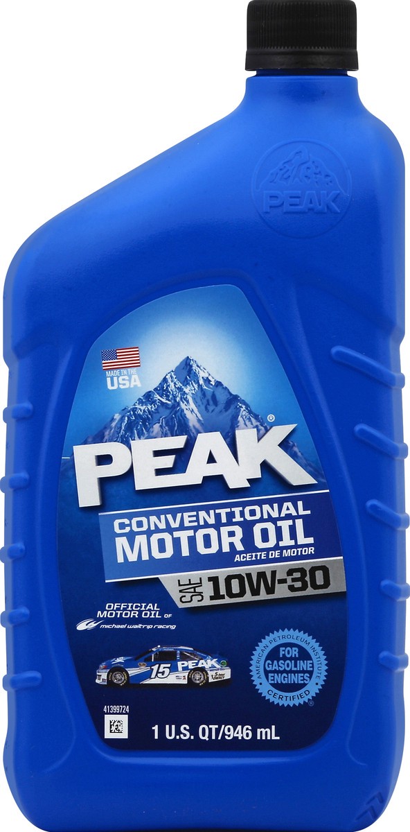 slide 4 of 4, PEAK Motor Oil 1 qt, 1 qt