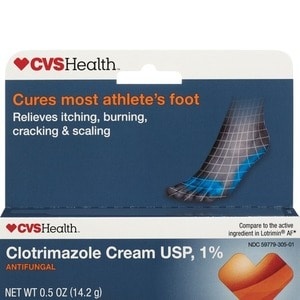 slide 1 of 1, CVS Health Clotrimazole Cream Usp 1%, 0.5 oz