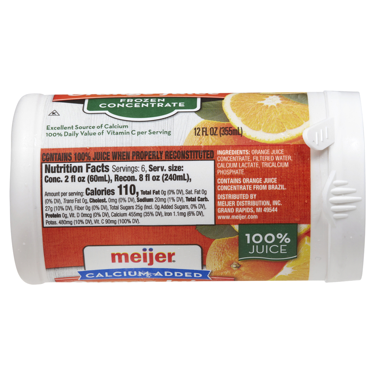 slide 3 of 3, Meijer Frozen Calcium Added Orange Juice Concentrate, 12 oz