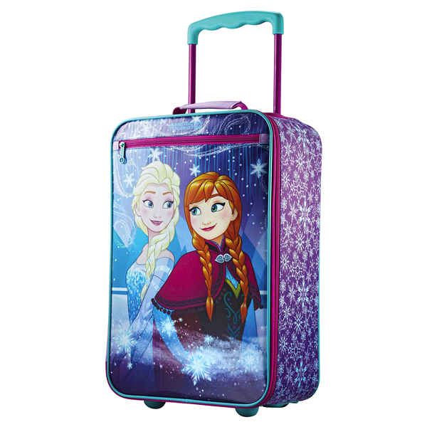 slide 1 of 5, Upright Rolling Suitcase - Frozen, 1 ct