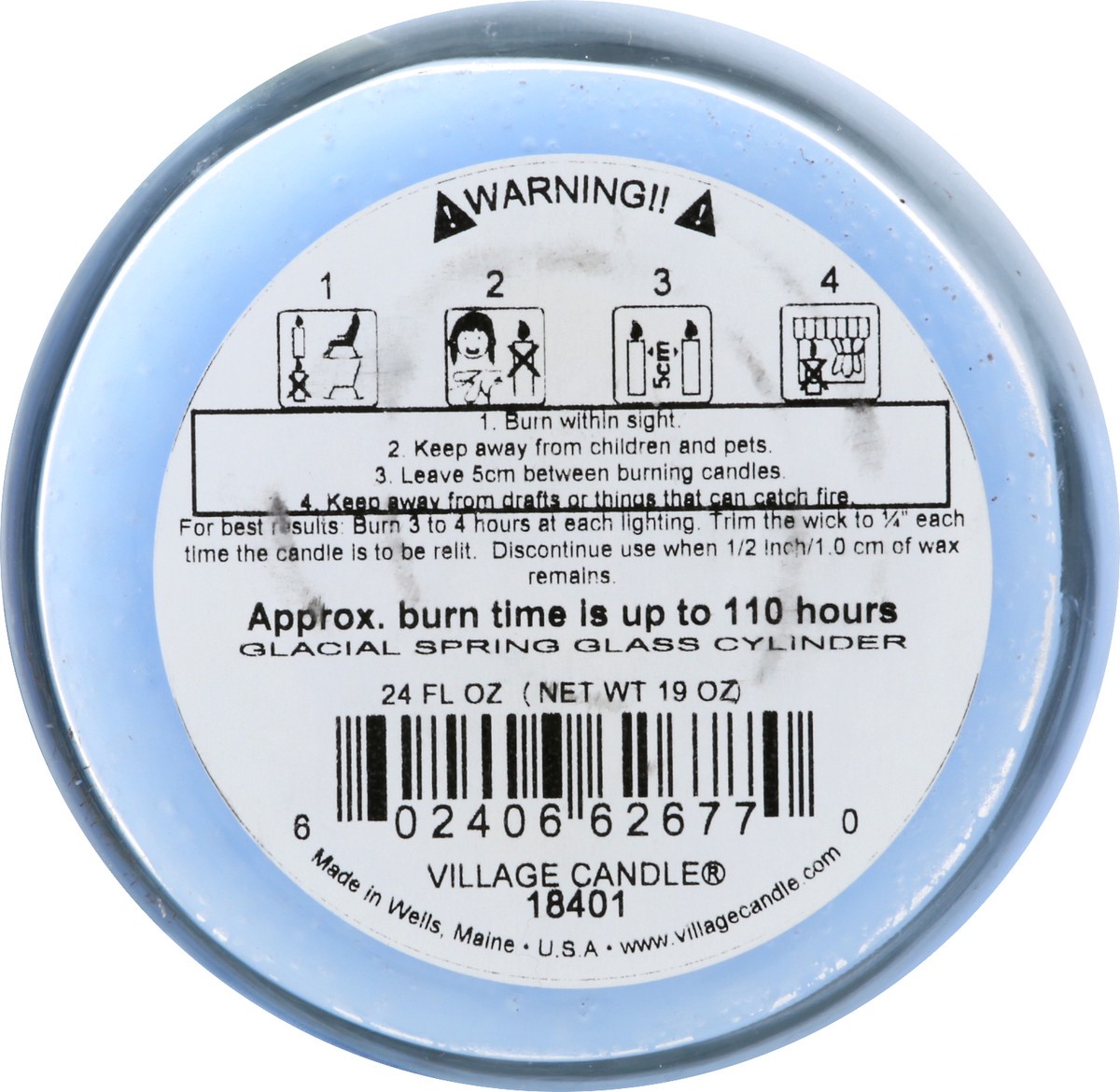 slide 7 of 9, Village Candle Black Decor Glacial Spring Candle 19 oz, 19 oz