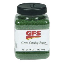 slide 1 of 1, GFS Green Sanding Sugar, 16 oz