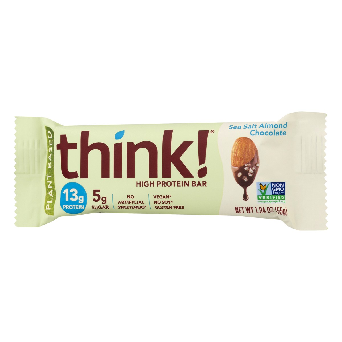 slide 7 of 13, think! Think Choc Almond High Protein Bar, 1.94 oz