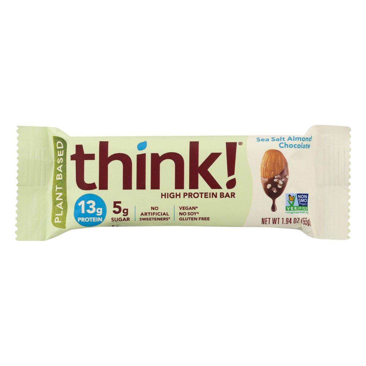 slide 1 of 13, think! Think Choc Almond High Protein Bar, 1.94 oz