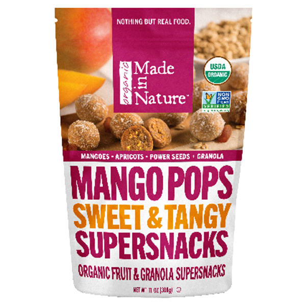 slide 1 of 1, Made in Nature Organic Mango Pops Sweet & Tangy Supersnacks, 11 oz