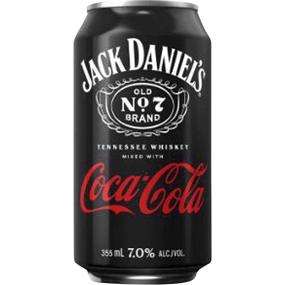 slide 1 of 1, Jack Daniel's & Coca-Cola Ready to Drink, Two 12-Packs, 355 mL Cans, 12 oz