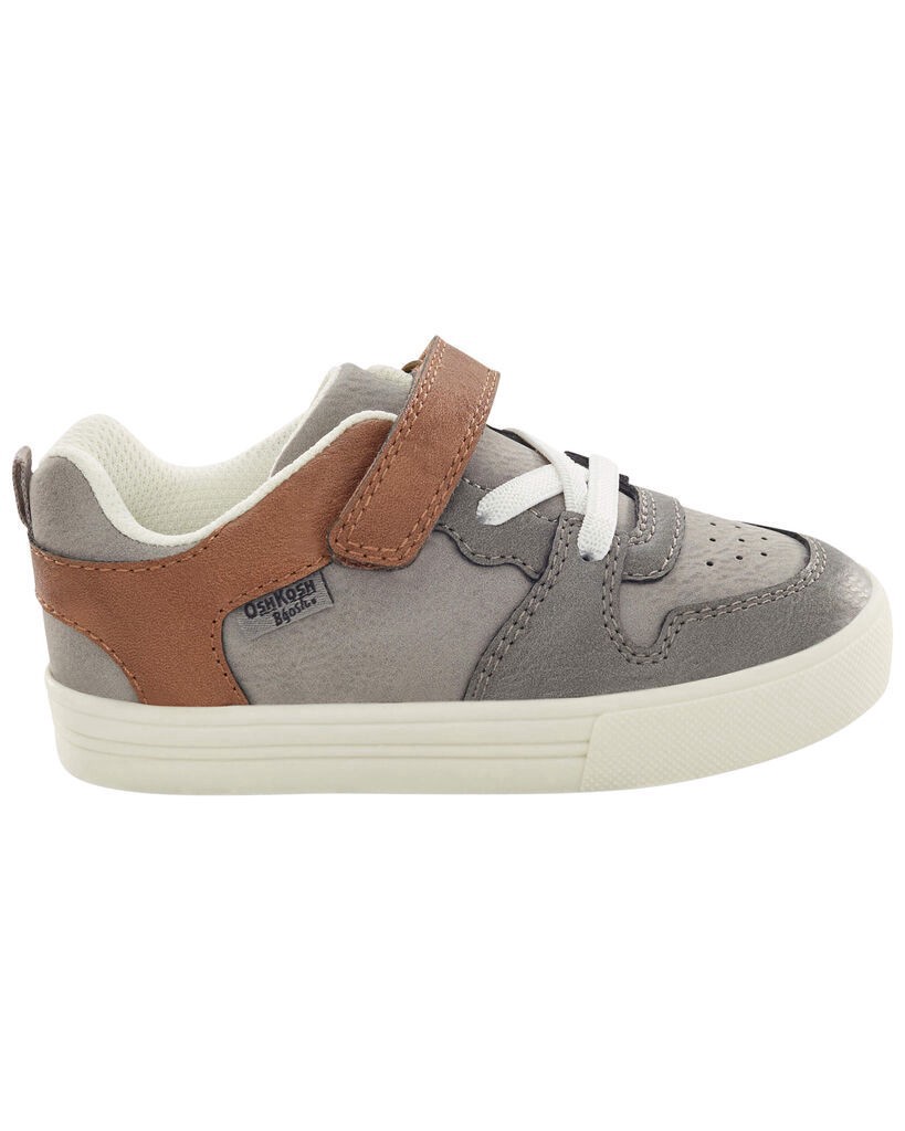 slide 6 of 6, Oshkosh Toddler Easy-On Casual Sneakers Grey 7, 1 ct