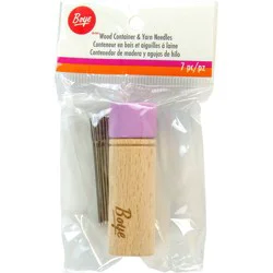 Boye Wood Container & Yarn Needles