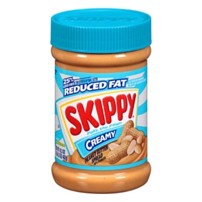 slide 1 of 1, SKIPPY Peanut Butter Spread Creamy Reduced Fat - 16.3 Oz, 16.3 oz