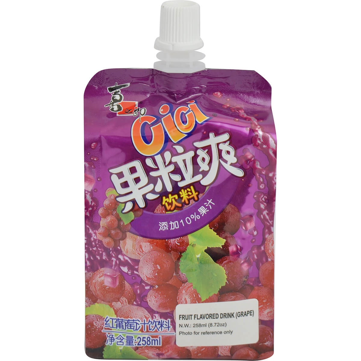 slide 1 of 1, Cici Fruit Jelly Drink Grape - 258 gram, 258 gram